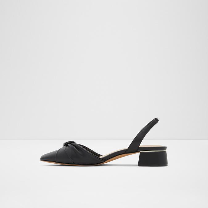 Breidda Women's Black Block Heel Shoes image number 2