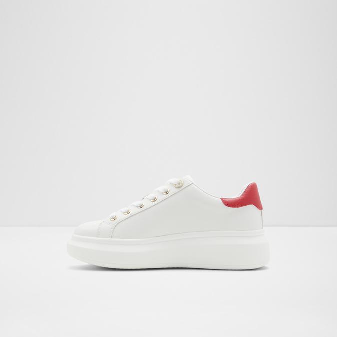 Lovekey Women's White Sneakers image number 3