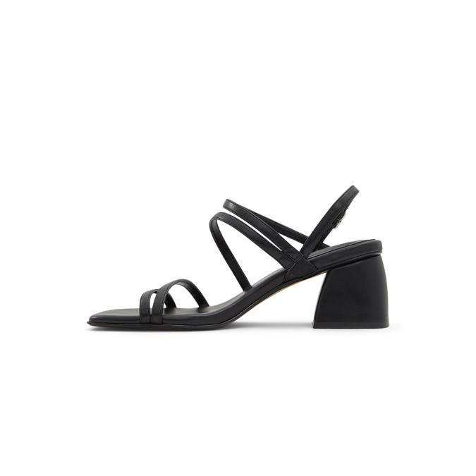 Shawna Women's Black Block Heel Sandals image number 3