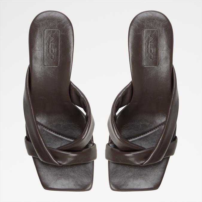 ZENNA-B DARK BROWN Women Dress Sandals image number 5