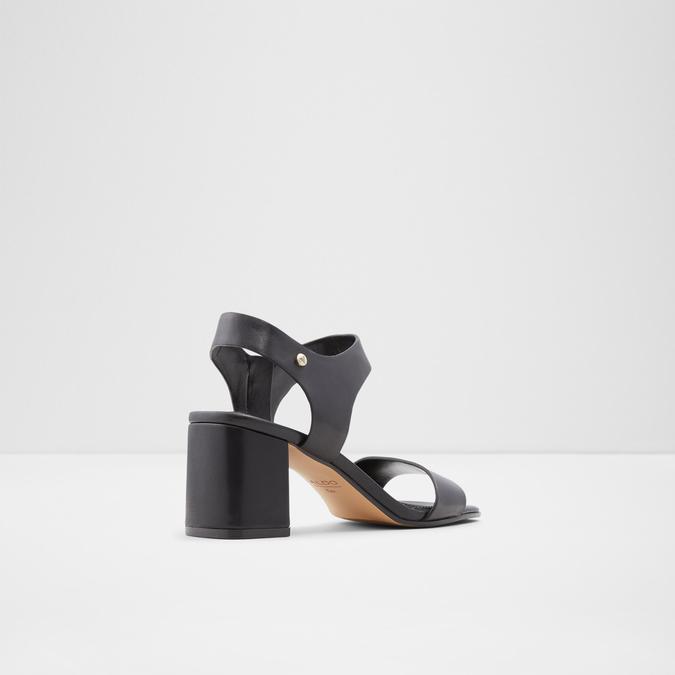 Umemma Women's Black Block Heel Sandal image number 2