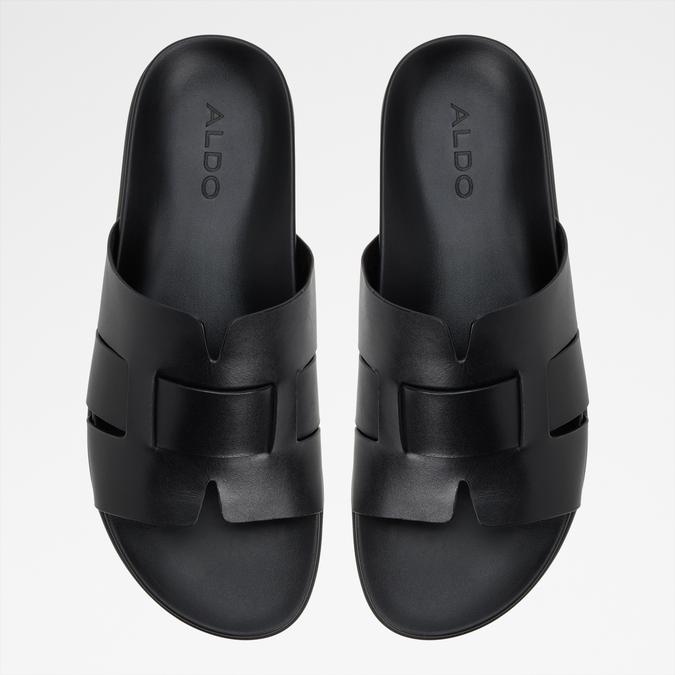 Padiena-In Men's Black Strap Sandals