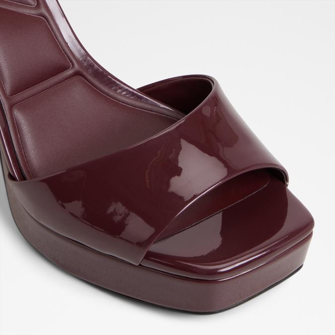 CHICGLEAM-IN Bordo Women Block Heel Sandals image number 4