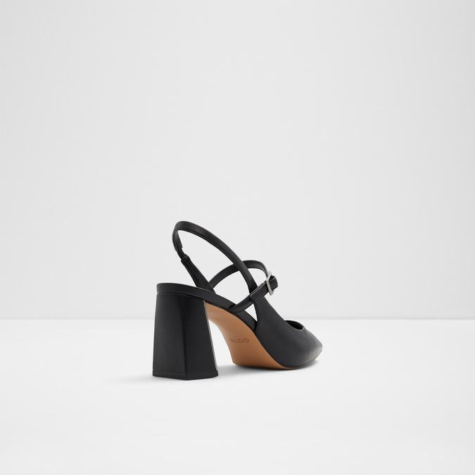 Papilliana Women's Black Block Heel image number 2