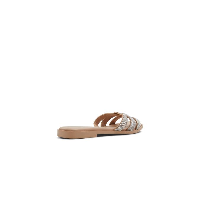 Kindhearted Women's Beige Flatsandals image number 2