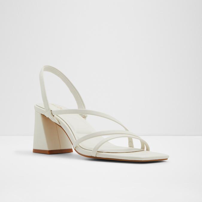 Atlanticus Women's White Block heel Sandals image number 4