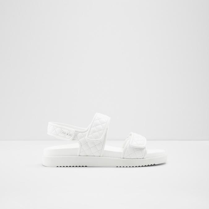 Eowiliwia Women's White Flat Sandals image number 0