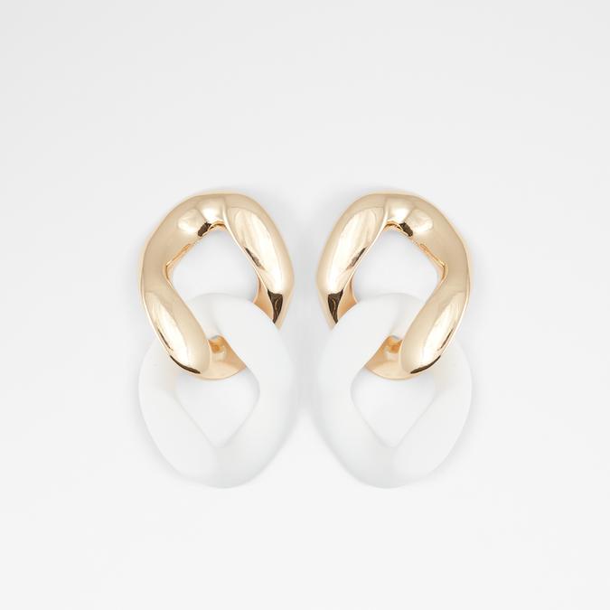 Galare Women's White Pierced Earring image number 0