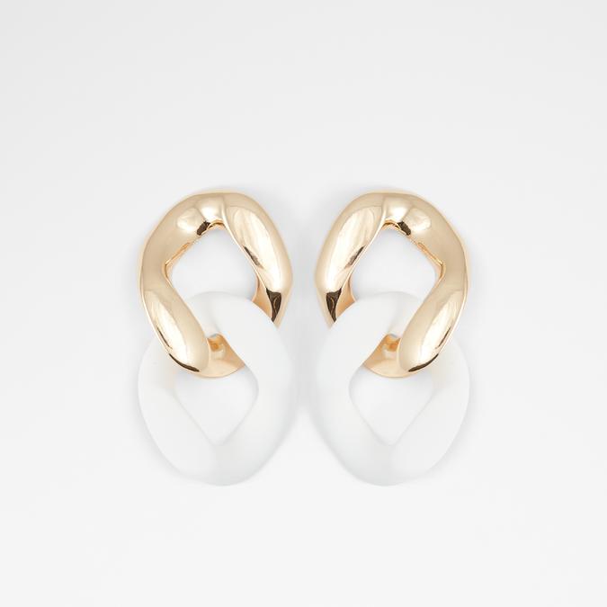 Galare Women's White Pierced Earring image number 0