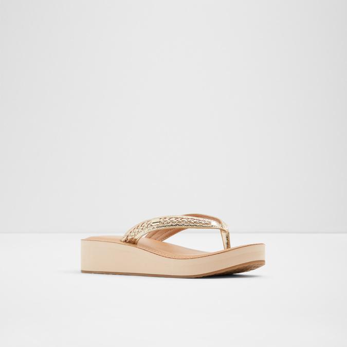 Unarawiel Women's Gold Sandals image number 3