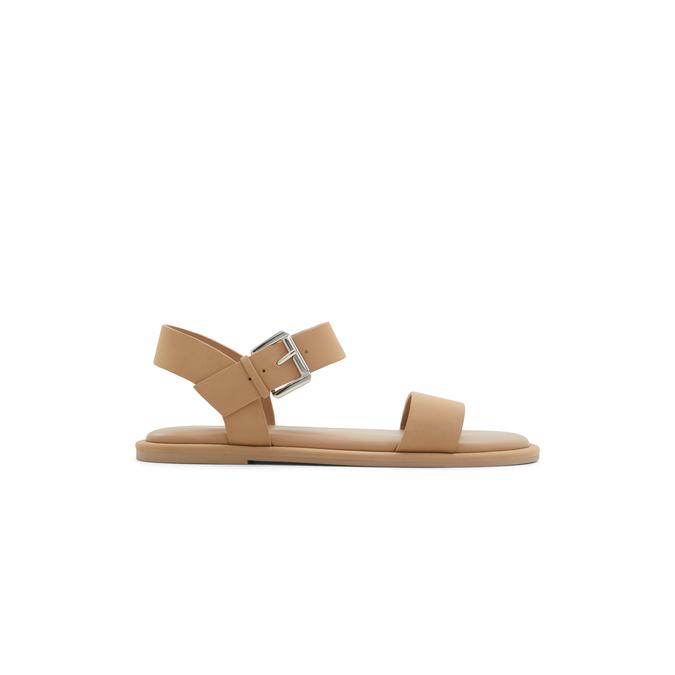 Beige sandalen plat clearance