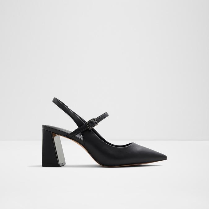 BOSS - Block-heel pumps in suede with pointed toe