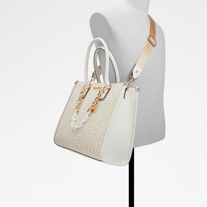 Mara Women's White Overflow Totes image number 3