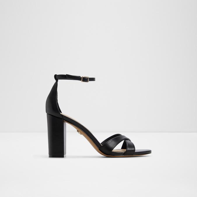 Melodie-In Women's Black Block Heel Sandals