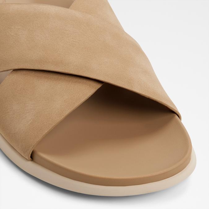 MARRINA-IN Beige Men Double Band Sandals image number 4