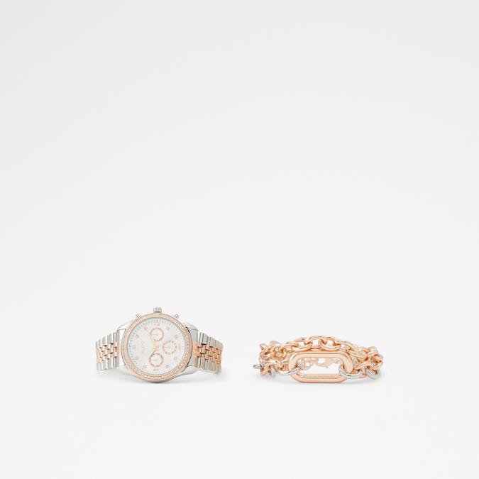 Bananteriel Women's Metallic Multi Watch Andbraceletset