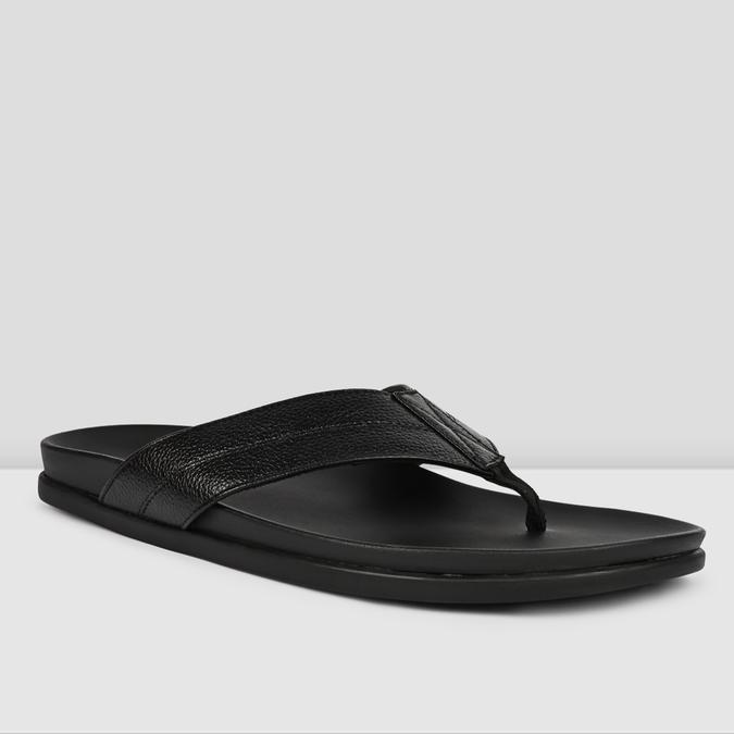 TRIBORD-IND Black Men Thong Sandals