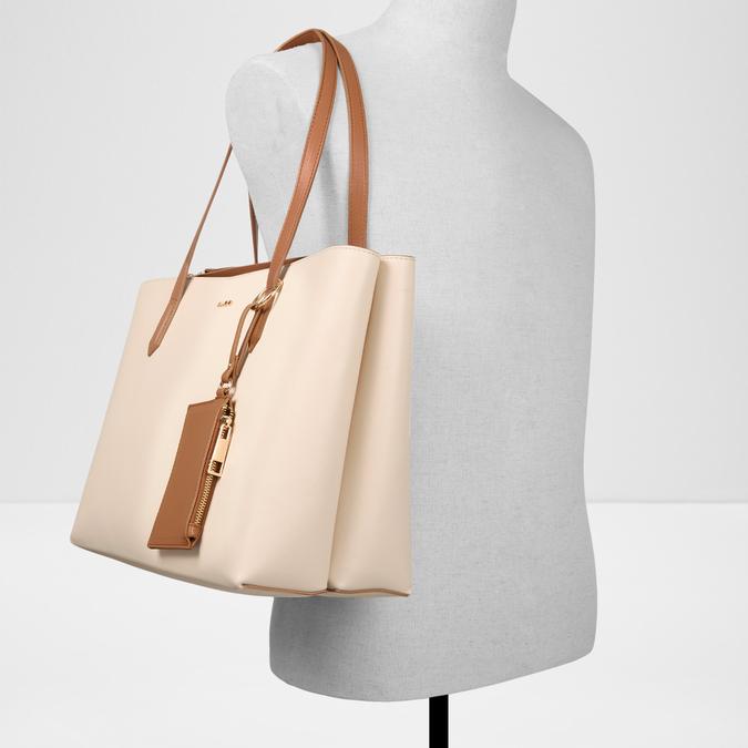 Ysabelle Women's Beige Laptop Bag image number 3