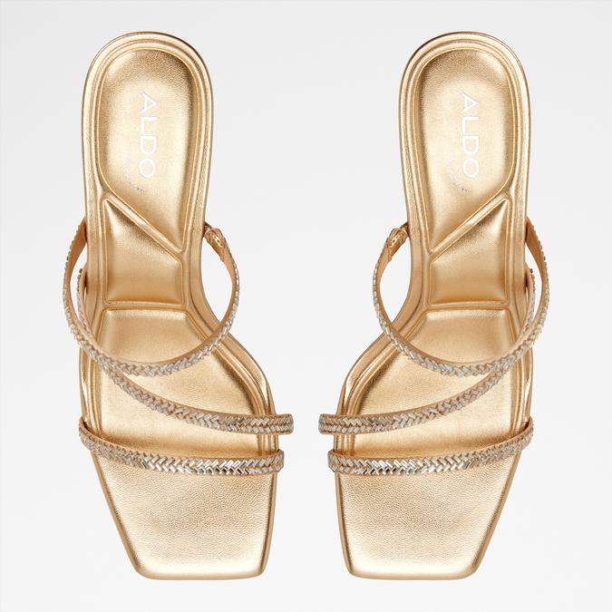 AVELINNE GOLD Women Dress Sandals image number 5