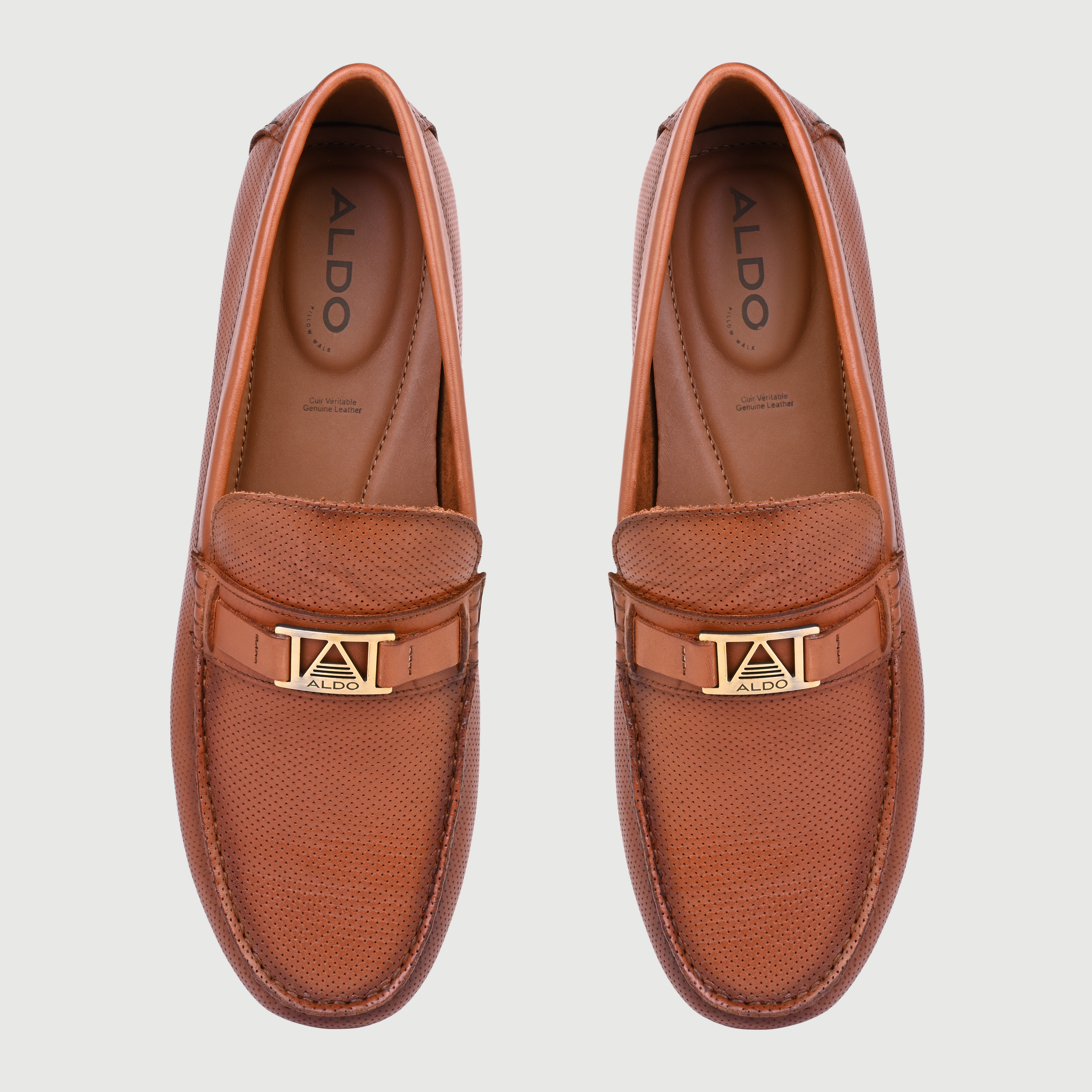 Haendaciena-In Men's Brown Moccasins