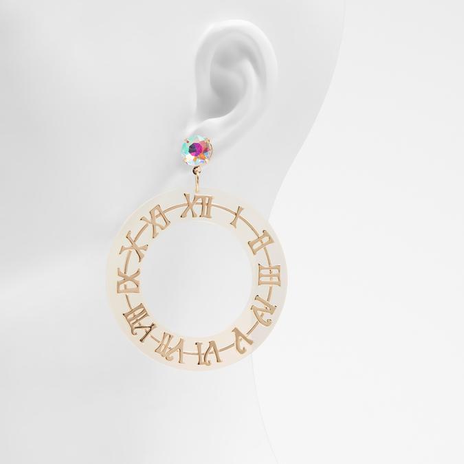 Magical Women's Clear On Gold Earrings