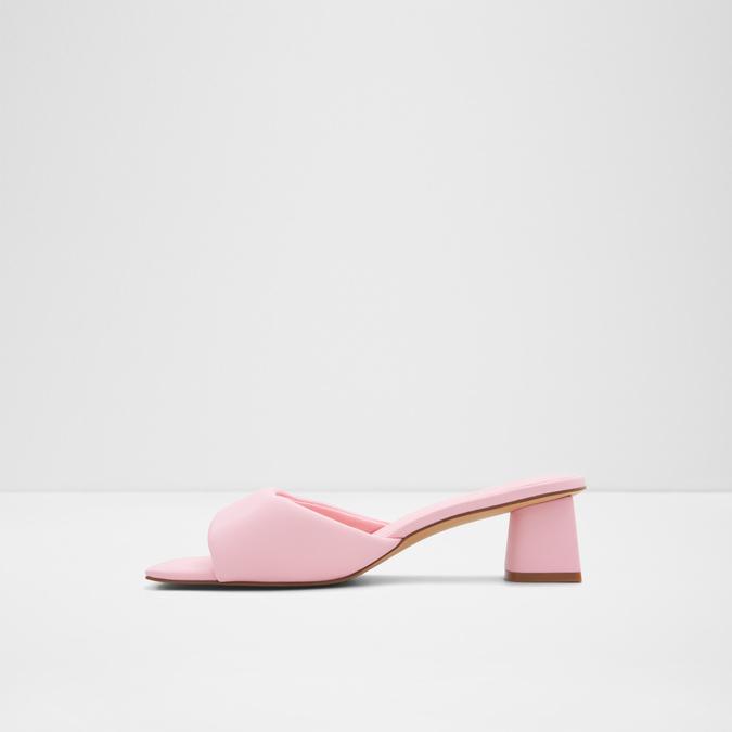 Pink mid heel sandals clearance