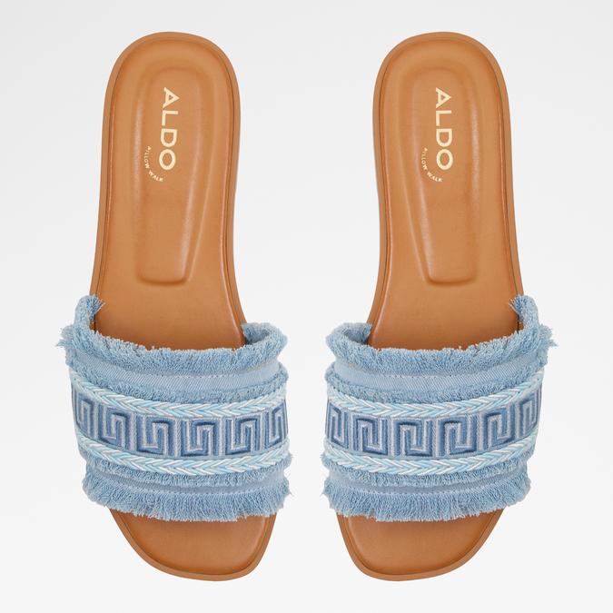 Nalani Women's Blue Flat Sandals image number 1