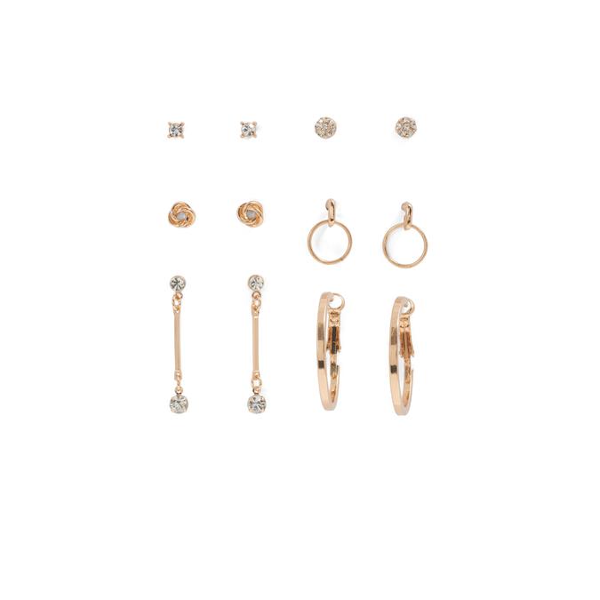 Nertera Women's Clear On Gold Earrings image number 0