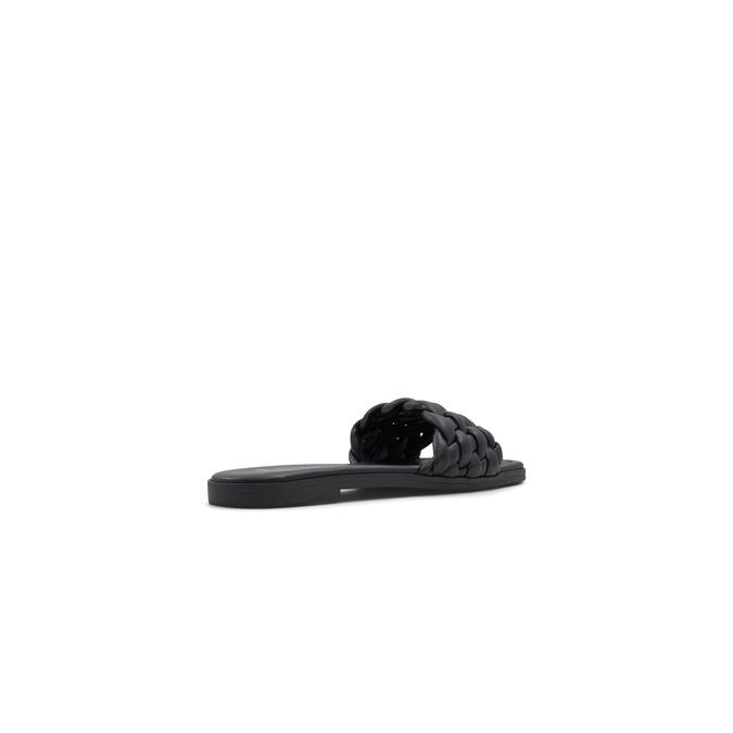 Stassie Women's Black Flat Sandals image number 3