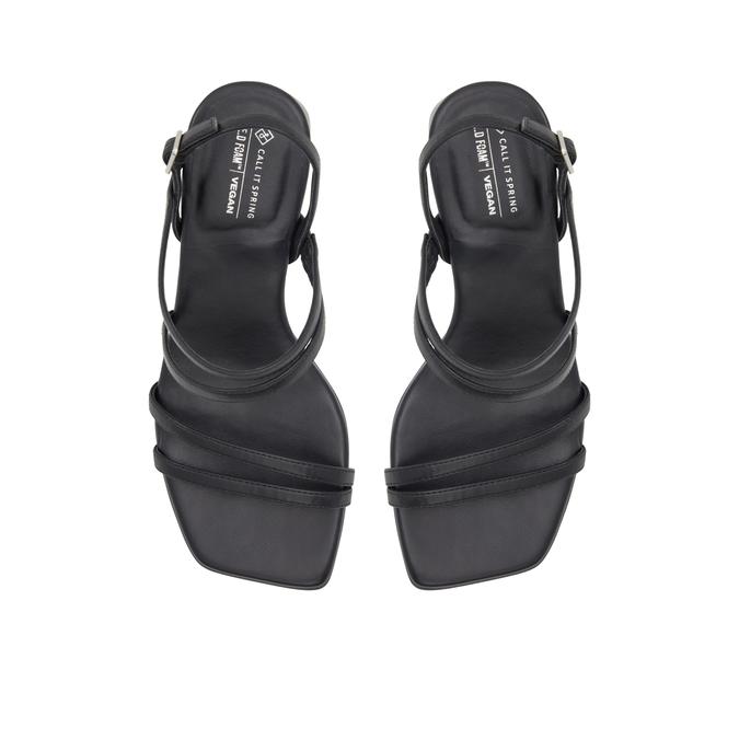 Call it Spring Shawna Women's Black Block Heel Sandals