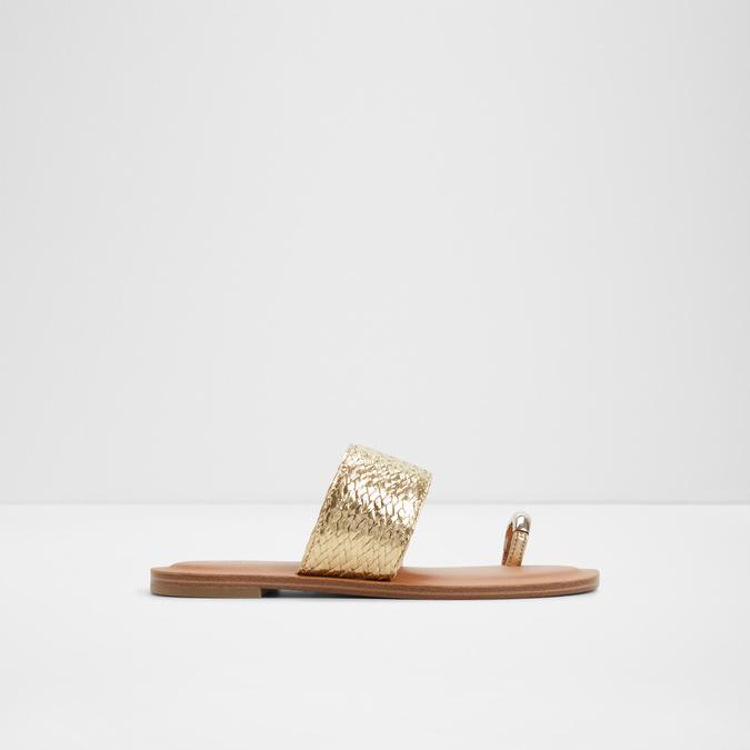 Beachwalk-In Women's Gold Flat Sandals image number 2