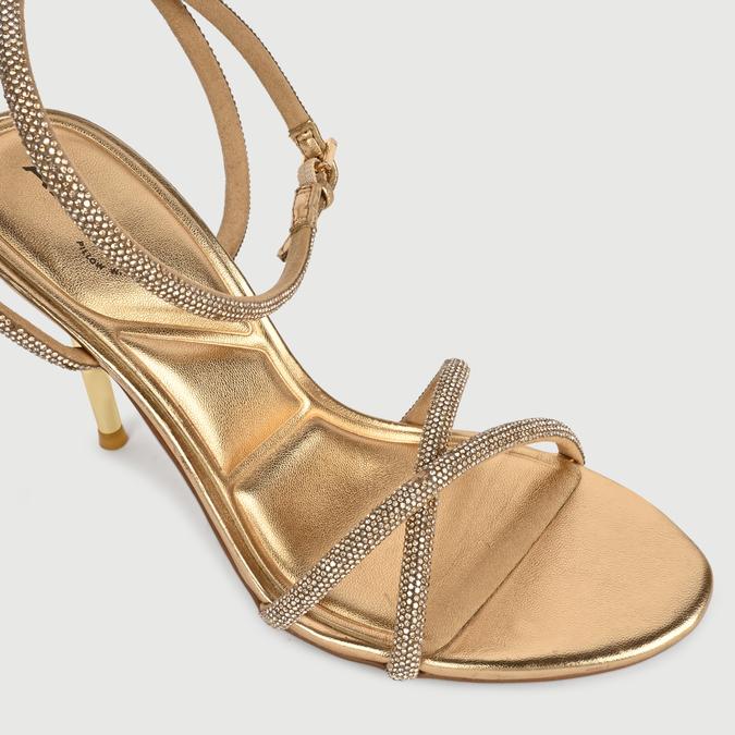 MANAELDEN Gold Women Dress Sandals image number 5