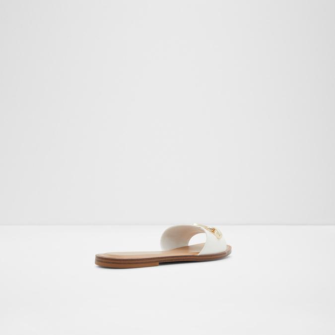 Magda Women's White Flat Sandals image number 2
