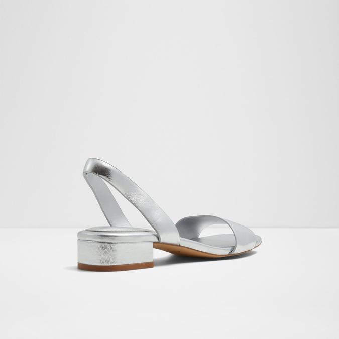 Dorenna Women's Silver Flat Sandals image number 2