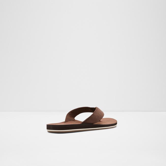 Weallere Men's Dark Brown Thong Sandals image number 1