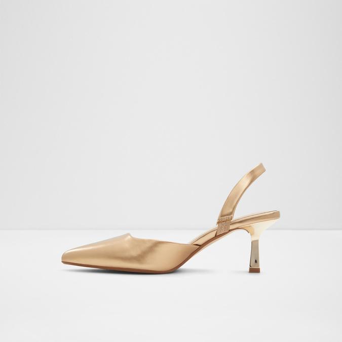 Basanti Women's Gold Pumps image number 3