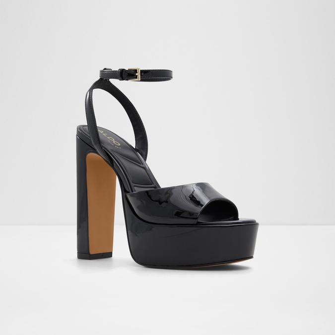 Aneissa Women's Black Block Heel image number 4