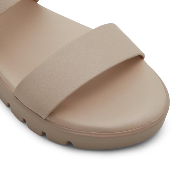 Nevra Women's Beige Flat Sandals image number 2