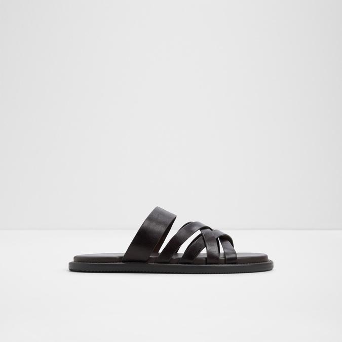 Haniffa-In Men's Brown Strap Sandals
