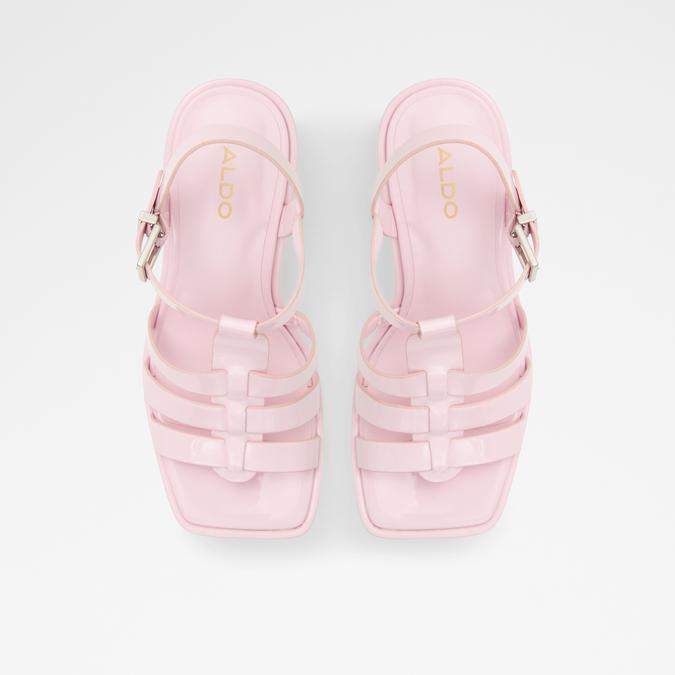 Jeni Women's Pink Block Heel Sandals image number 1