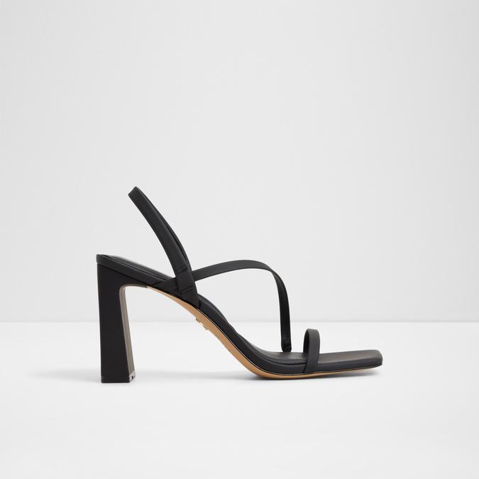 Arize-In Women's Black Block Heel Sandals