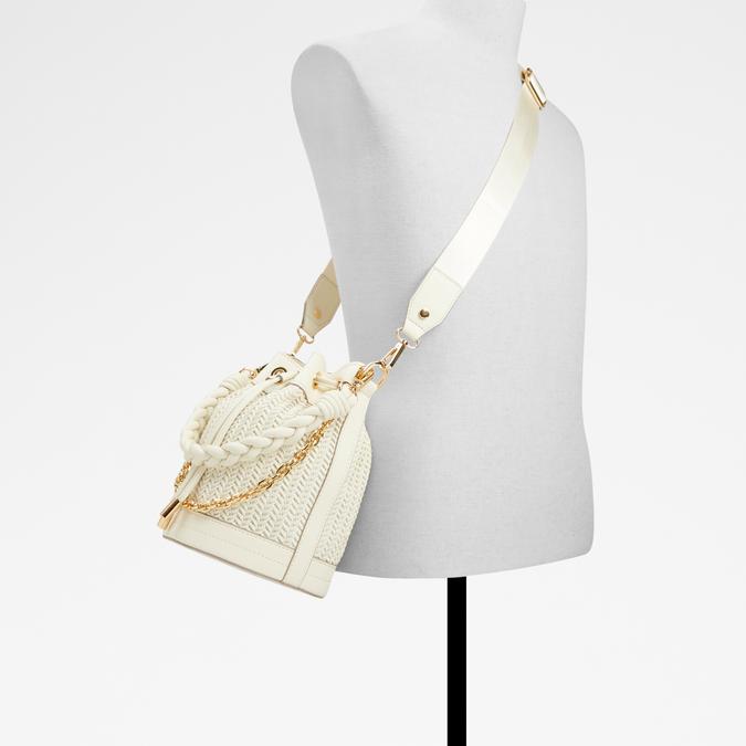 Auen Women's Beige Bucket Bag image number 4