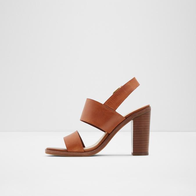 Fielia Women's Cognac Block Heel Sandal image number 2