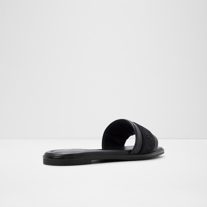Tendre-In Women's Black Flat Sandals image number 2