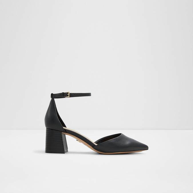 Uneral Women's Black Block Heel Shoes image number 0