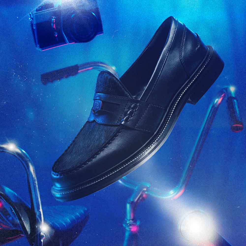 Roll4Yourlif-In Men's Black Loafers