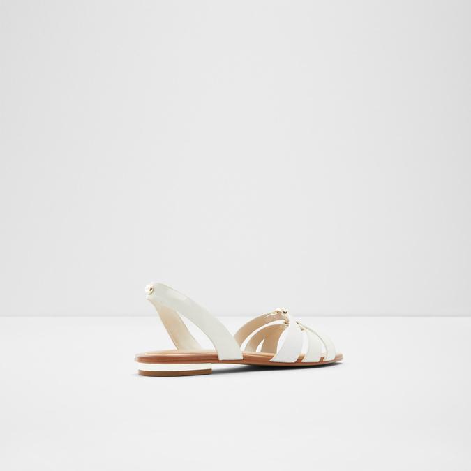 Marassi Women's White Flat Sandals image number 1