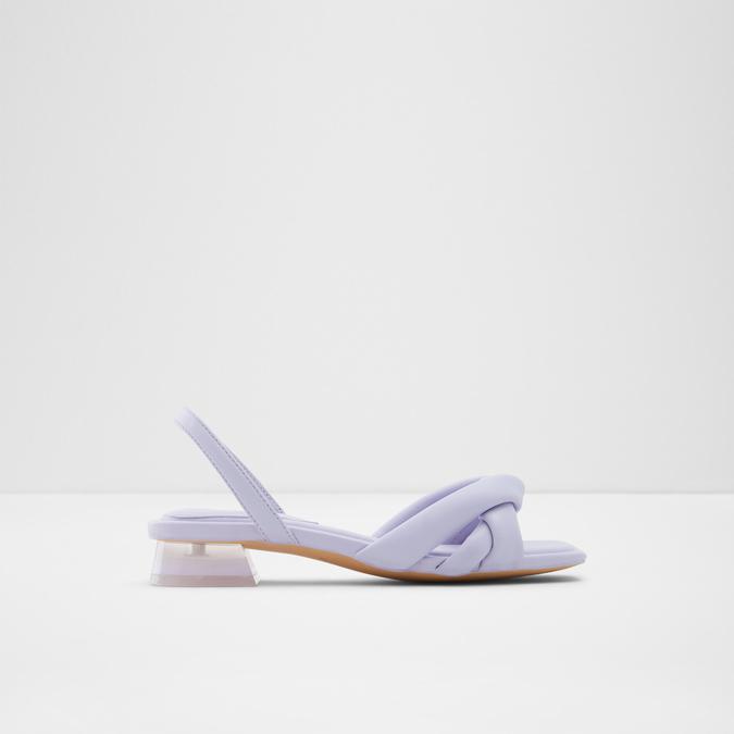 Buttercupp Women's Purple Block Heel Sandal