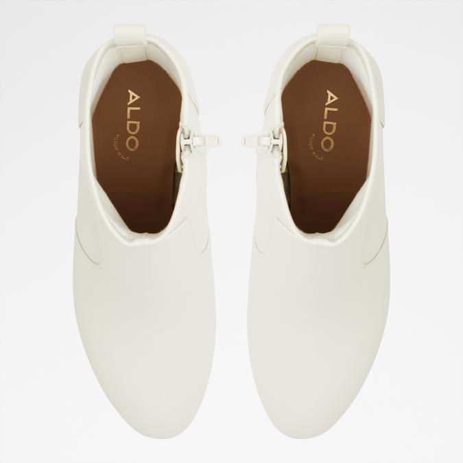 Tirgus-In Women's White Ankle Boots