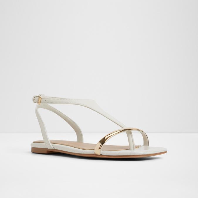 Catlyn-In Women's White Flat Sandals image number 4